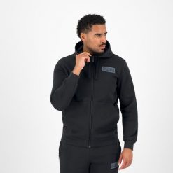Bluza z kapturem męska Puma Gym & Pilates. Czarne bluzy męskie Puma, m, bez wzorów, z bawełny, z kapturem, na fitness i siłownię. W wyprzedaży za 119.99 zł.