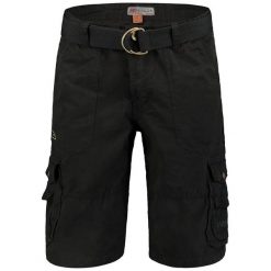 Bermudy Geographical Norway PEROU BLACK DB MEN 063 czarny męska. Czarne krótkie spodenki sportowe męskie Geographical Norway, m, bez wzorów, trekkingowe. Za 149.00 zł.