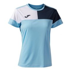 Damski jersey Joma Crew V. Białe koszulki sportowe damskie Joma, bez wzorów, z jersey, bez kołnierzyka, bez ramiączek, do piłki nożnej. Za 122.50 zł.