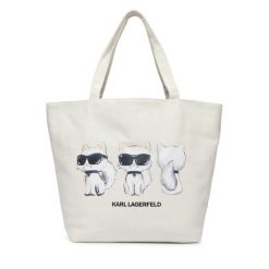 Torebka KARL LAGERFELD. Białe torebki do ręki damskie KARL LAGERFELD, bez wzorów, bez dodatków. Za 389.99 zł.