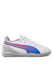 Puma Buty do piłki nożnej KING MATCH IT Jr 108051 Biały. Białe buty sportowe chłopięce Puma, bez wzorów, ze skóry, bez zapięcia, do piłki nożnej. Za 229.99 zł.