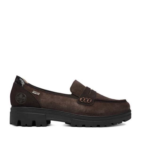 Loafersy Rieker. Brązowe mokasyny damskie Rieker. Za 419.99 zł.