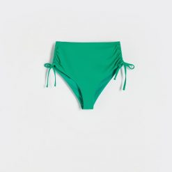 Dół od bikini - morski. Zielone bikini damskie Reserved, l, bez wzorów. W wyprzedaży za 15.99 zł.
