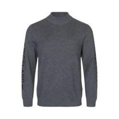 Sweter z okrągłym dekoltem Kingsland Vikko. Szare swetry przez głowę męskie KINGSLAND, l, bez wzorów, z materiału, bez kołnierzyka. Za 423.50 zł.