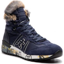 Sneakersy PREMIATA - Alan 2637 Granatowy. Niebieskie półbuty na co dzień męskie Premiata, z futra, klasyczne, bez zapięcia. W wyprzedaży za 799.00 zł.