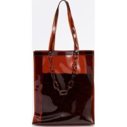 Transparentna torba shopper - Brązowy. Torebki shopper damskie marki Reserved. Za 99.99 zł.