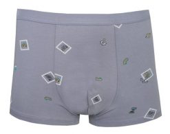 Obcisłe Bokserki, Majtki z Elastanem - Alties - Popielate, Znaczek Pocztowy. Szare bokserki męskie Alties, l, bez wzorów, z bawełny. Za 35.00 zł.