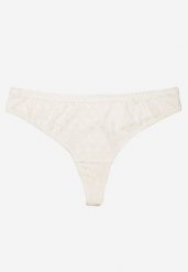 Białe Majtki Stringi w Kwiatowy Wzór Vivioria. Białe stringi damskie Born2be, l, bez wzorów. Za 4.99 zł.