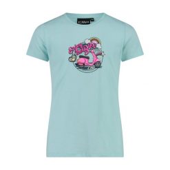 T-shirt ekologiczny dziewczęcy CMP. Białe t-shirty i topy dla dziewczynek CMP, bez wzorów, z bawełny, bez ramiączek. Za 110.50 zł.