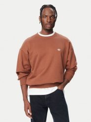 Adidas Bluza Trefoil Essentials LL1047 Brązowy ciemny Regular Fit. Brązowe bluzy męskie Adidas, m, bez wzorów, z bawełny, bez kaptura. Za 279.99 zł.