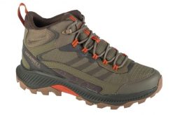 Buty trekkingowe męskie, Speed Strike 2 Mid WP. Zielone trekkingi męskie Merrell, trekkingowe. Za 659.15 zł.