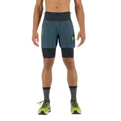 Szorty Karpos Lavaredo Ultra. Niebieskie krótkie spodenki sportowe męskie KARPOS, bez wzorów, do biegania. Za 467.00 zł.