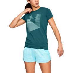 Under Armour Koszulka damska Sportstle Mesh Logo Crew zielona r. S (1310488-716). Bluzki damskie marki Under Armour. Za 62.22 zł.