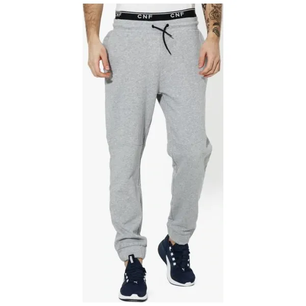 Confront Spodnie Rubber Pants , szary, rozmiar S. Szare spodnie sportowe męskie Confront, m, bez wzorów, z bawełny. W wyprzedaży za 59.99 zł.