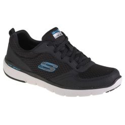 Buty treningowe męskie, Skechers Flex Advantage 3.0. Czarne buty sportowe męskie Skechers, bez zapięcia. Za 289.99 zł.