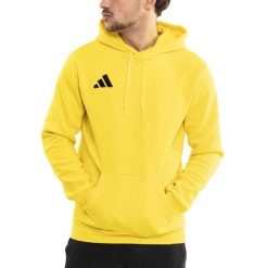 Bluza Męska adidas Entrada 26 z Kapturem Bawełniana Sportowa Hoody roz. L. Żółte bluzy męskie Adidas, l, bez wzorów, z bawełny, z kapturem. Za 132.99 zł.