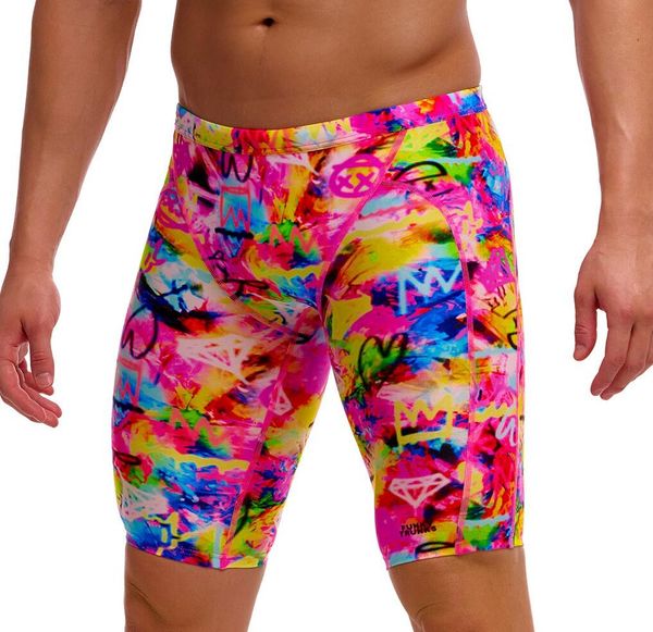 Spodenki do pływania Jammery Funky Trunks Tag Her. Kąpielówki męskie FUNKY TRUNKS, m, bez wzorów, z materiału, na fitness i siłownię. Za 219.00 zł.