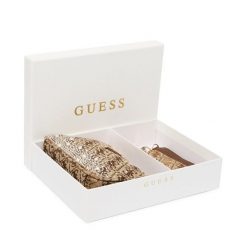 Torebka Guess. Brązowe torebki do ręki damskie Guess, z aplikacjami, klasyczne, bez dodatków. Za 369.99 zł.