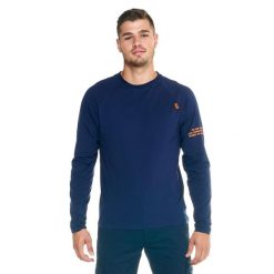 Męska koszulka Leone z długim rękawem Shades. Niebieskie koszulki sportowe męskie LEONE 1947 APPAREL, l, bez wzorów, z bawełny, bez kołnierzyka, bez ramiączek, na fitness i siłownię. W wyprzedaży za 111.80 zł.