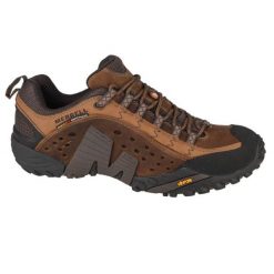 Buty trekkingowe męskie Merrell Intercept. Brązowe trekkingi męskie Merrell, trekkingowe. Za 552.95 zł.