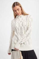 Sweter damski TWINSET. Swetry damskie Twinset Milano, l, bez wzorów, bez kołnierzyka, bez ramiączek, bez kaptura. W wyprzedaży za 875.07 zł.