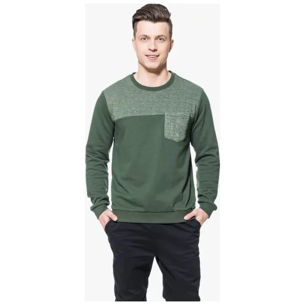 Feewear Bluza Louis , zielony, rozmiar XXL. Zielone bluzy męskie Feewear, m, bez wzorów, z bawełny, bez kaptura. W wyprzedaży za 59.99 zł.