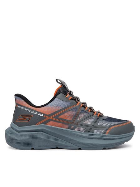 Skechers Sneakersy Microspec Velocity - Grid-Shift 404220L/CCOR Szary. Szare buty sportowe chłopięce Skechers, bez wzorów, bez zapięcia. Za 199.99 zł.
