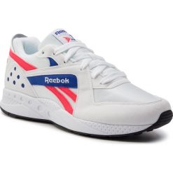 Buty Reebok - Pyro DV5869 White/Neon Red/Cobalt/Blk. Białe półbuty na co dzień męskie Reebok, z materiału, klasyczne, bez zapięcia. W wyprzedaży za 259.00 zł.