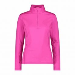Bluza damska turystyczna CMP 38E1596. Czerwone bluzy sportowe damskie CMP, xl, bez wzorów, bez kaptura, trekkingowe. W wyprzedaży za 230.99 zł.
