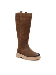 Lasocki Kozaki WI23-BULGY-06 Brązowy. Brązowe kozaki damskie Lasocki, ze skóry, bez obcasa, na płaskiej podeszwie. Za 349.99 zł.