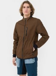4F Kurtka trekkingowa PrimaLoft® Active męska S. Brązowe kurtki męskie 4f, m, bez wzorów, z dzianiny, bez kaptura. W wyprzedaży za 99.99 zł.