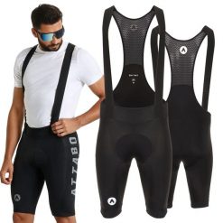 Spodenki rowerowe męskie ATTABO Kirun Bib Shorts. Czarne buty sportowe męskie ATTABO, bez zapięcia, rowerowe. Za 129.99 zł.
