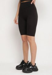 Czarne Casualowe Szorty Typu Kolarki Lidessa. Czarne szorty damskie Born2be, na lato, s, bez wzorów, eleganckie. Za 29.99 zł.