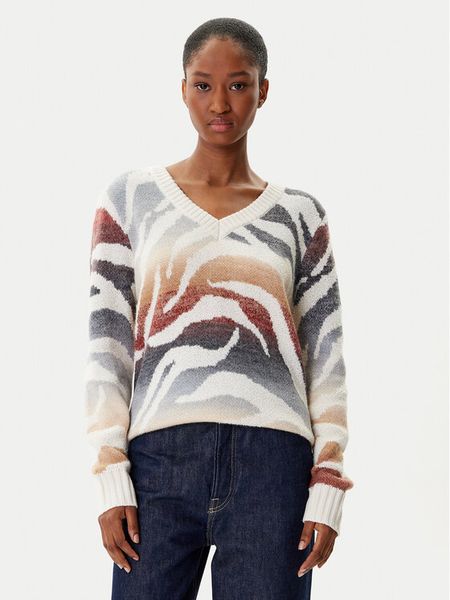 Desigual Sweter Wasilla 25WWJF21 Kolorowy Regular Fit. Swetry damskie Desigual, xl, bez wzorów, z syntetyku, bez kołnierzyka, bez ramiączek, bez kaptura. Za 269.99 zł.