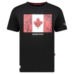 Koszulka Canadian Peak JPALMEAK BLACK RM MEN 233 (RBMSZ2052H/CP-NOIR). Czarne koszulki sportowe męskie Canadian Peak, bez wzorów, bez kołnierzyka, bez ramiączek. Za 99.00 zł.