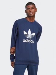 Adidas Bluza Adicolor Classics Trefoil Crewneck Sweatshirt IA4853 Niebieski Regular Fit. Niebieskie bluzy męskie Adidas, m, bez wzorów, z bawełny, bez kaptura. Za 179.99 zł.