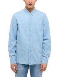 Męska Koszula Mustang Style Cullman Denim Blue 1017541 5000 100. Niebieskie koszule męskie Mustang, l, bez wzorów, z denimu, bez kołnierzyka, bez ramiączek. Za 129.99 zł.