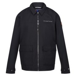 Kurtka wodoodporna Regatta Christian Lacroix Ramatuelle. Czarne kurtki męskie Regatta, m, bez wzorów, z materiału, z kapturem. Za 335.99 zł.