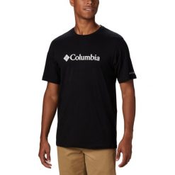 Koszulka męska T-shirt Columbia CSC Basic Logo. Czarne koszulki sportowe męskie Columbia, l, bez wzorów, sportowe, bez kołnierzyka. Za 93.99 zł.