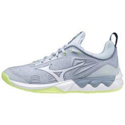 Damskie buty do piłki ręcznej Mizuno Wave Luminous Wos. Białe obuwie sportowe damskie Mizuno, bez wzorów, do piłki ręcznej, mizuno wave. W wyprzedaży za 496.50 zł.