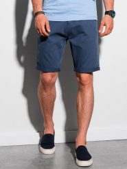 Ombre Krótkie spodenki męskie casual W303 - niebieskie S. Niebieskie szorty męskie Ombre, m, bez wzorów, casualowe. Za 59.99 zł.