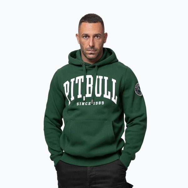 Bluza męska Pitbull Norton Hooded. Zielone bluzy męskie PITBULL, m, bez wzorów, z bawełny, bez kaptura, na fitness i siłownię. Za 239.99 zł.