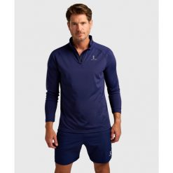 Koszulka z długim rękawem męska Performance. Niebieskie bluzy męskie NORDICDOTS, m, bez wzorów, z elastanu, bez kaptura. Za 365.00 zł.