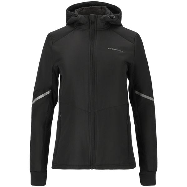 Bluza hybrydowa damska Endurance Princey PrimaLoft®. Czarne bluzy damskie Endurance, uniwersalny, z aplikacjami, z elastanu, z kapturem, do biegania, primaloft. Za 236.50 zł.