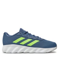 Buty do biegania adidas. Niebieskie buty sportowe męskie Adidas, bez zapięcia, do biegania. Za 569.99 zł.