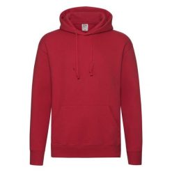 Męska Bluza Z Kapturem Premium. Czerwone bluzy męskie Fruit of the Loom, m, bez wzorów, z kapturem. Za 111.99 zł.