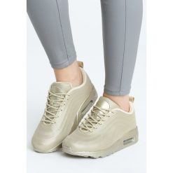 Złote Buty Sportowe Citified. Żółte obuwie sportowe damskie Born2be, z materiału. Za 99.99 zł.