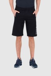 EA7 Czarne męskie szorty dresowe. Czarne szorty męskie EA7 Emporio Armani, m, bez wzorów, z bawełny. W wyprzedaży za 227.99 zł.