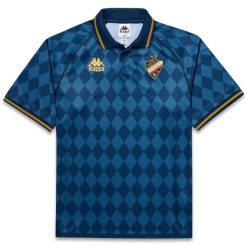 Koszulka Kappa Authentic Nekoda. Niebieskie koszulki sportowe męskie Kappa, xl, bez wzorów, z bawełny, bez kołnierzyka, bez ramiączek, do biegania. Za 339.50 zł.