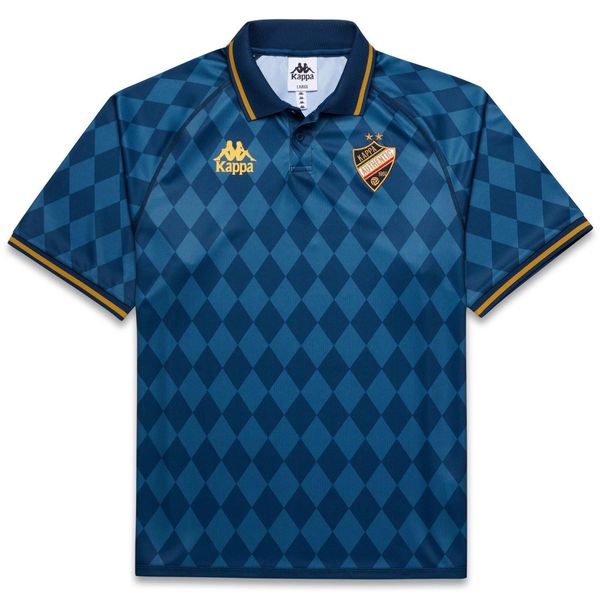 Koszulka Kappa Authentic Nekoda. Niebieskie koszulki sportowe męskie Kappa, xl, bez wzorów, z bawełny, bez kołnierzyka, bez ramiączek, do biegania. Za 339.50 zł.